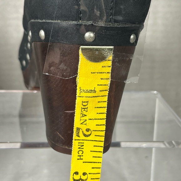 UGG S/N 3207 LYNNEA BLACK LEATHER SHEARLING SHERPA BOOTS WOMENS SIZE 7 - Picture 11 of 12